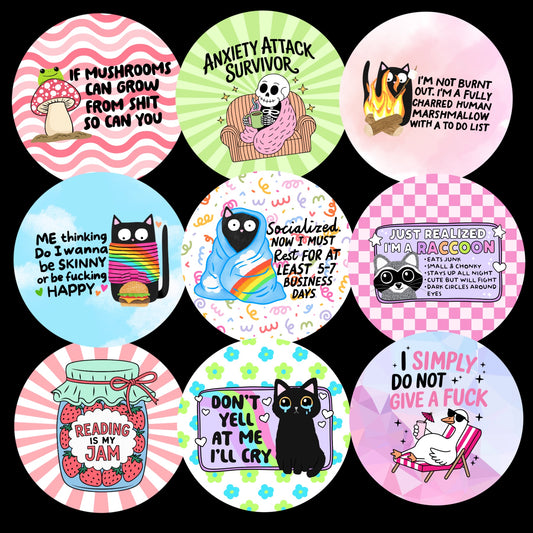 ROUND CARDSTOCK GRAB BAG / RANDOM
