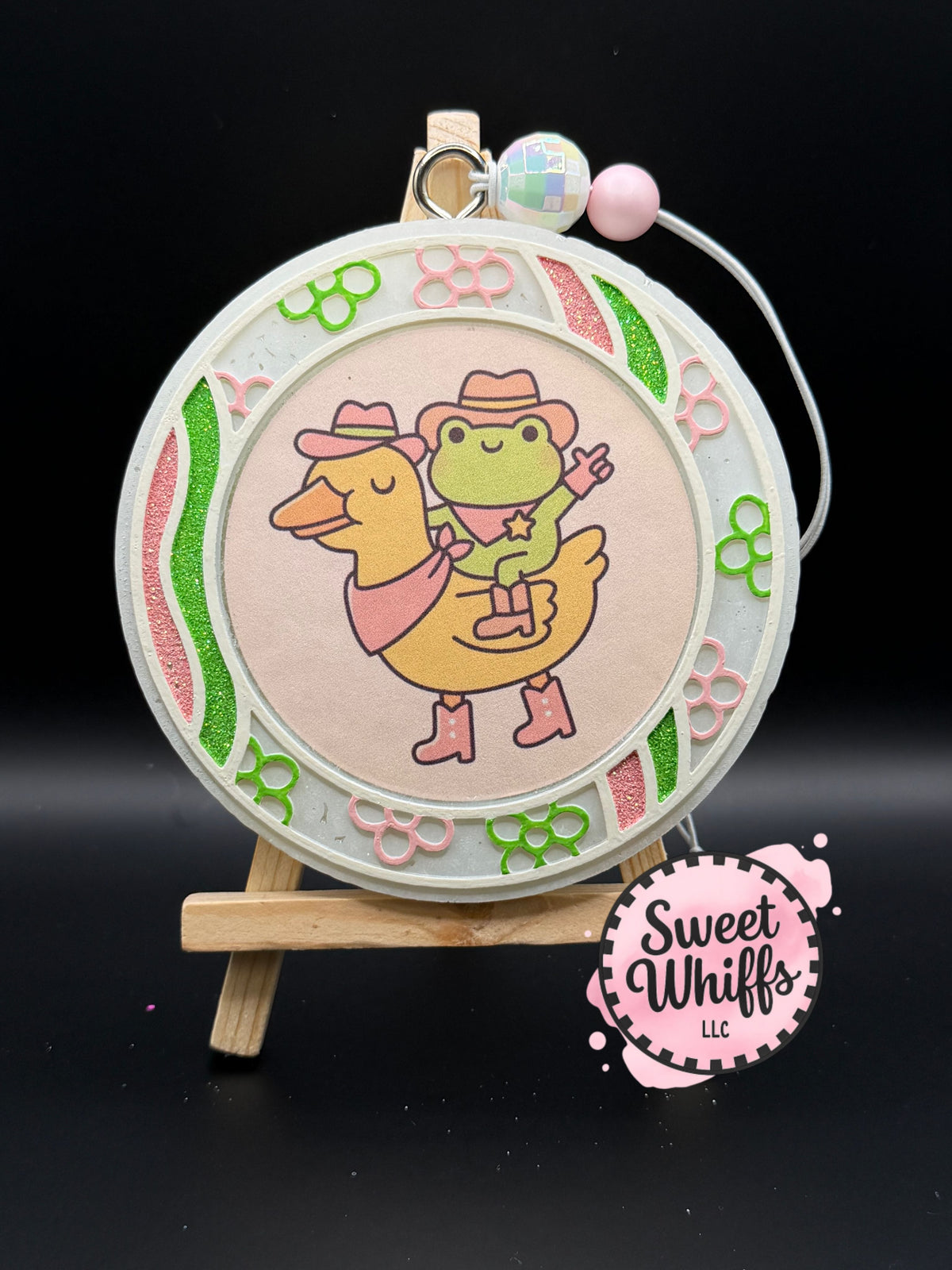 Round Frog on Duck